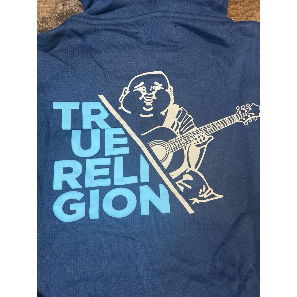 NWT True Religion‎ Buddha Hoodie Full Zip Navy Men’s XL